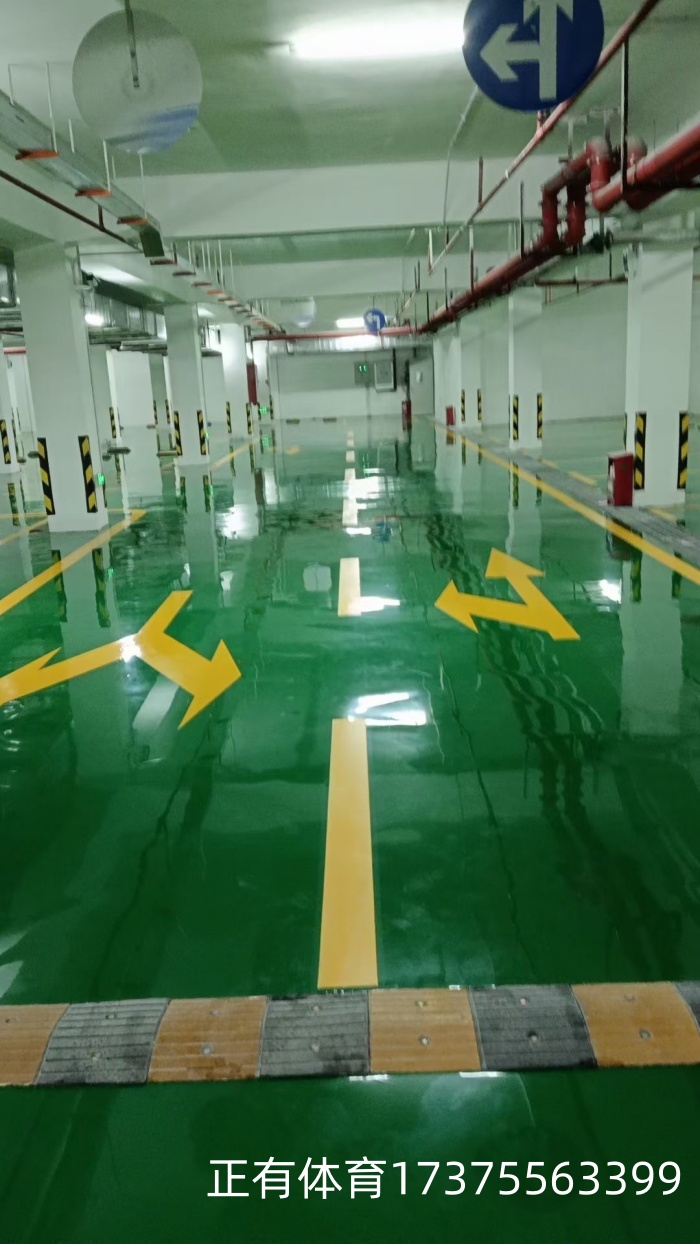 懷化某政府單位地下停車庫環(huán)氧地坪漆完工